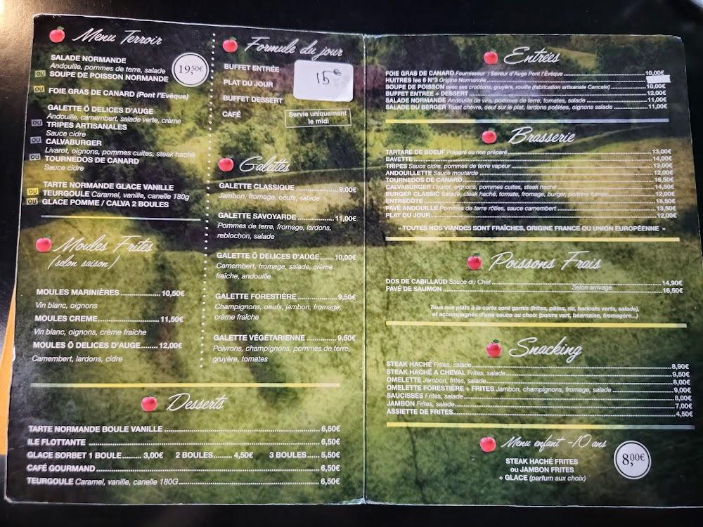 Ö délices d'Auge - Menu Image 1